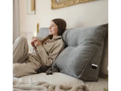 Outlet Björn&Schiller Rückenkissen 160 cm mit Waschbarem Bezug Grau