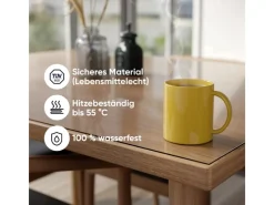 Björn&Schiller Tischschutzfolie 90x120 cm Transparent 2 mm PVC