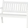 Blome 2er Bank Hohenzollern Weiß 69 cm x 115 cm x 88 cm