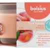 Discount Bolsius Duftglas True Scents Flach Ø 8 cm x 5 cm Pfirsich
