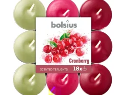 Bolsius Duftteelichter in drei Farben 18 Stück