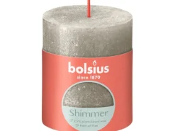 Bolsius Rustik-Kerze Shimmer 80/68 mm