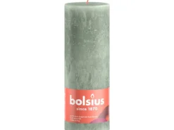 New Bolsius Rustik-Kerze Shine Ø 6,8 cm x 19 cm Jadegrün