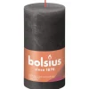 Bolsius Rustik-Kerze Shine 130/68 mm Stürmisches Grau