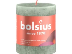 Sale Bolsius Rustik-Kerze Shine Ø 6,8 cm x 8 cm Jadegrün
