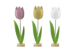 Discount Boltze Dekoaufsteller Tulip 3-fach Sortiert 58 cm x 6 cm x 13 cm Multicolor