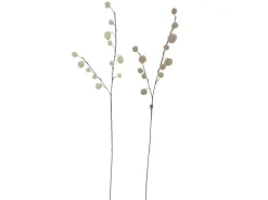 Boltze Dekozweig Sassy 2-fach Sortiert 6 cm x 8 cm x 83 cm Beige