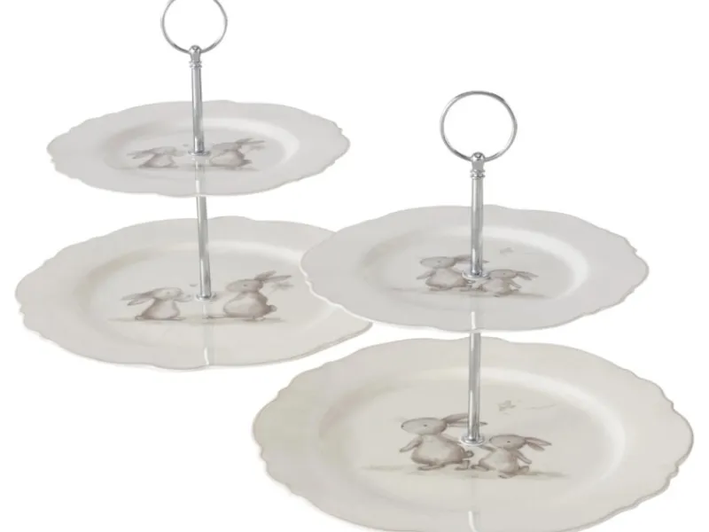 Boltze Etagere Knuffi 2-fach Sortiert Weiß