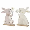 Sale Boltze Figur Bunny 2-fach Sortiert 29,5 cm x 5 cm x 18 cm Beige-Weiß