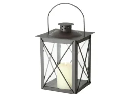 Boltze Home Laterne Farol 20 cm x 14 cm x 14 cm Schwarz