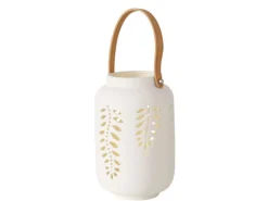 New Boltze Home LED-Windlicht Felto 2-fach Sortiert Weiß-Braun