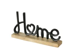 Boltze Home Schriftzug Love Home 2-fach Sortiert 17,7 cm x 30,6 cm Natur-Schwarz