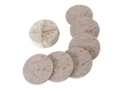 Outlet Boltze Home Untersetzer Kornelia Ø 10 cm x 4 cm Creme-Braun 6 Stück