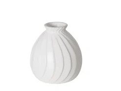 Discount Boltze Home Vase Zalina Mini Ø 10 cm x 9 cm Weiß