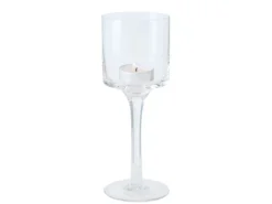Boltze Home Windlicht Arosa Klein Ø 7,5 cm x 20 cm Transparent