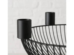 Outlet Boltze Kerzenleuchter Cindy Ø 25,5 cm x 10 cm Schwarz