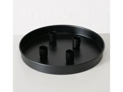 Hot Boltze Kerzenleuchter Margo Ø 25 cm x 3 cm Schwarz