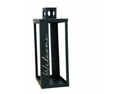 Outlet Boltze Laterne Halifax Klein 21 cm x 21 cm x 54 cm Schwarz