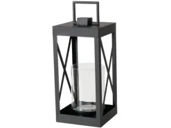 Clearance Boltze Laterne Xenia Klein 45 cm x 21,5 cm x 21 cm Schwarz