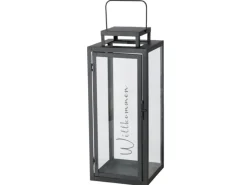 Best Boltze Laternen-Set Berlin 2 -teilig 50 cm x 20 cm x 20 cm Schwarz