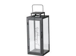 Best Boltze Laternen-Set Berlin 2 -teilig 50 cm x 20 cm x 20 cm Schwarz