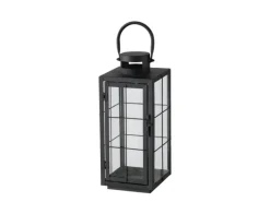 Hot Boltze Laternen-Set Esbjerg 2 -teilig 40 cm x 17,2 cm x 17,2 cm Schwarz