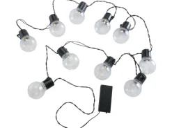 Boltze Lichterkette Loma 230 cm x 8 cm Schwarz