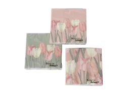 Boltze Servietten Tulipa 3-fach sortiert 20 Stück