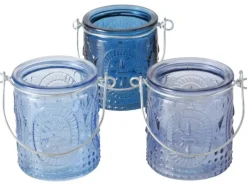 Boltze Windlicht Country 7 cm x Ø 8 cm Farbenauswahl