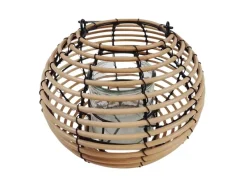 Boltze Windlicht Heather 18 cm x 21 cm x 2 cm Natur