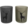 New Boltze Windlicht Hirsch Groß 2-fach Sortiert Ø 9 cm x 10 cm Mehrfarbig