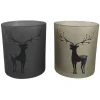 Sale Boltze Windlicht Hirsch Klein 2-fach Sortiert Ø 7 cm x 8,3 cm Mehrfarbig