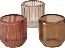 Best Boltze Windlicht Reguna 3-fach Sortiert 8,5 cm x Ø 8,5 cm Mehrfarbig