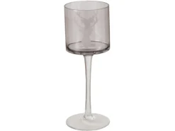 Boltze Windlicht Vilbert Klein Ø 9 cm x 25 cm Grau