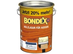 Clearance BONDEX Holzlasur für Außen seidenglänzend 4,8 l Farblos