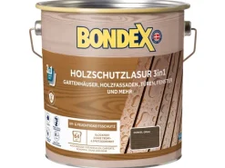 BONDEX Holzschutzlasur 3 in 1 Dunkelgrau 4 l