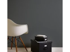 Bricoflor anthrazit Tapete Geometrisch Schwarze Mustertapete mit Glitzer Effekt für Schlafzimmer und Küche Waschbeständige Vliestapete mit Vinyl