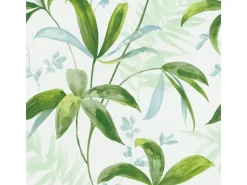 Clearance Bricoflor Aquarell Tapete mit Blätter Muster Grüne Vliestapete Blatt Design in Wasserfarben Optik Ranken Mustertapete in Weiß Grün für Schlafzimmer