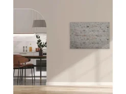 Clearance Bricoflor Badezimmer Deko Wandbilder In 120 X 80 Cm Leinwandbild In Steinoptik Hellgrau Ideal Für Küche Und Wohnzimmer