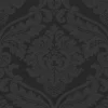 Bricoflor Barock Tapete aus Papier und Vinyl Schwarze Ornament Tapete mit Vinyl Muster Neobarock Stil Elegante Wohnzimmer Papiertapete