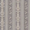Bricoflor Barock Vliestapete mit Vinyl Abwaschbare Tapete mit Ornamenten Streifen in Silber Grau Elegante Vlies Barocktapete Gestreift für Esszimmer