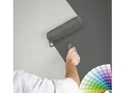 Bricoflor überstreichbare Tapete in Textiloptik Weiße Vliestapete mit Leinen Struktur zum überstreichen Moderne Vlies Strukturtapete Hell