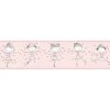 Bricoflor Bordüre Selbstklebend Kinderzimmer Von Mädchen Ballerina Tapete Mädchenzimmer Rosa Tapetenbordüre Ideal für Mädchen und Babys