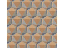 Bricoflor Bunte Tapete 60Er Jahre Retro Vliestapete Geometrisch Vlies Mustertapete In Leinenoptik Ideal Für Wohnzimmer Und Küche