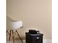 Bricoflor Creme Beige Tapete Einfarbig Vinyl Vliestapete mit Struktur Ideal für Badezimmer und Schlafzimmer Helle Uni Tapete fürs Bad