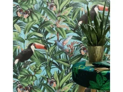 Bricoflor Dschungel Tapete mit Tropischem Motiv Bunte Tapete Perfekt Fürs Wohnzimmer