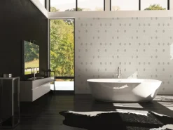 Bricoflor Feder Tapete Elegant 20er Jahre Vliestapete mit Muster in Weiß Silber Vlies Mustertapete im Art Deco Stil für Schlafzimmer und Badezimmer