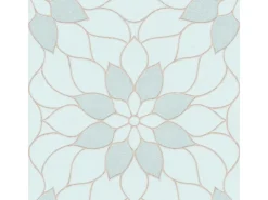 Outlet Bricoflor Florale Tapete in Pastellfarben Mosaik Vliestapete Floral mit Glitzer Effekt Vlies Mustertapete mit Blumen in Hellblau Mint