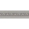 Discount Bricoflor Graue Tapeten Bordüre 17 Cm Breit Ornament Tapetenborte Ideal für Wohnzimmer und Schlafzimmer Barock Tapetenborte in Grau und Beige