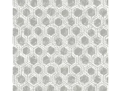 Bricoflor Hexagon Tapete in Weiß Grau Moderne Mustertapete mit Geometrischem Design Büro und Schlafzimmer Vliestapete mit Sechseck Muster